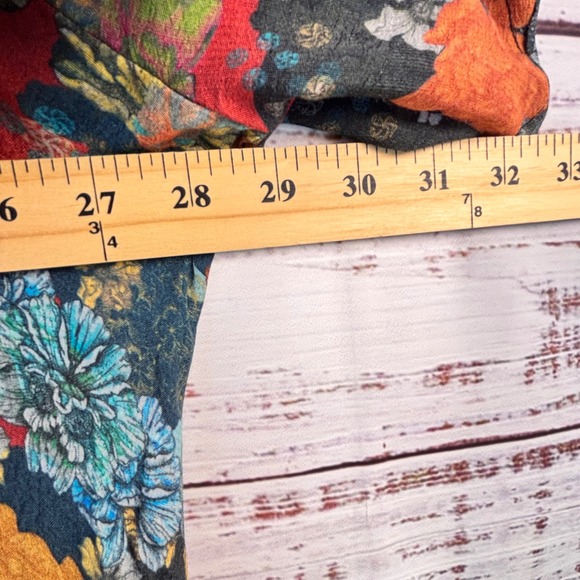 Soft Surroundings Floral Patchwork Maxi Dress 2X V-Neck Tiered Boho Peasant - Picture 3 of 13